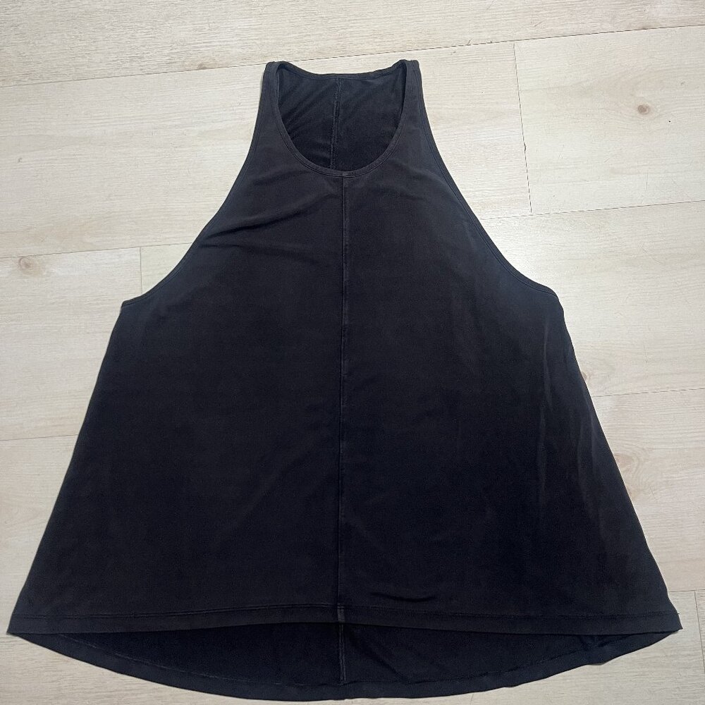Lululemon Women's Black Razor Back Modal Fabric Tank Size 8